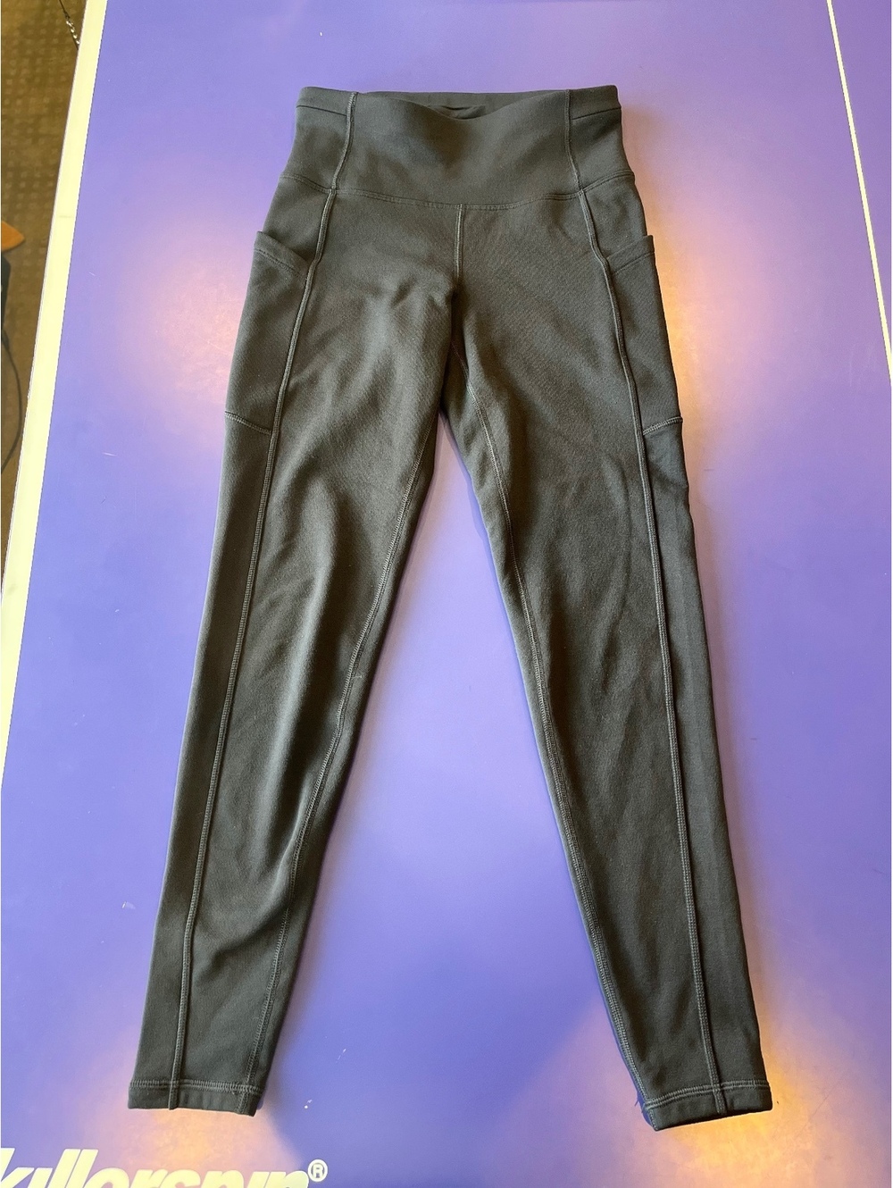 Athleta Altitude Stash Tight Leggings Polartec Powerstretch XS Black Cold t°